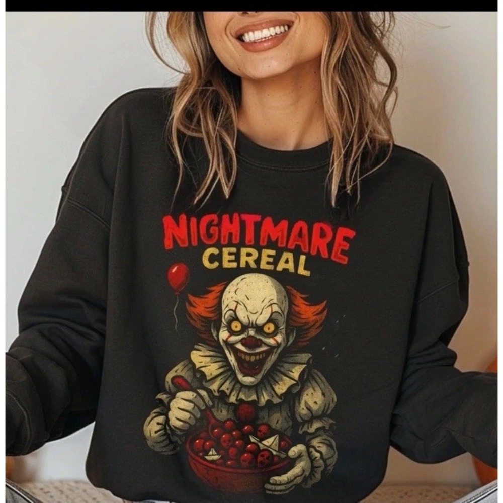 PENNYWISE Halloween‎ Nightmare Cereal Crew Neck Sweater Adult Unisex 3XL